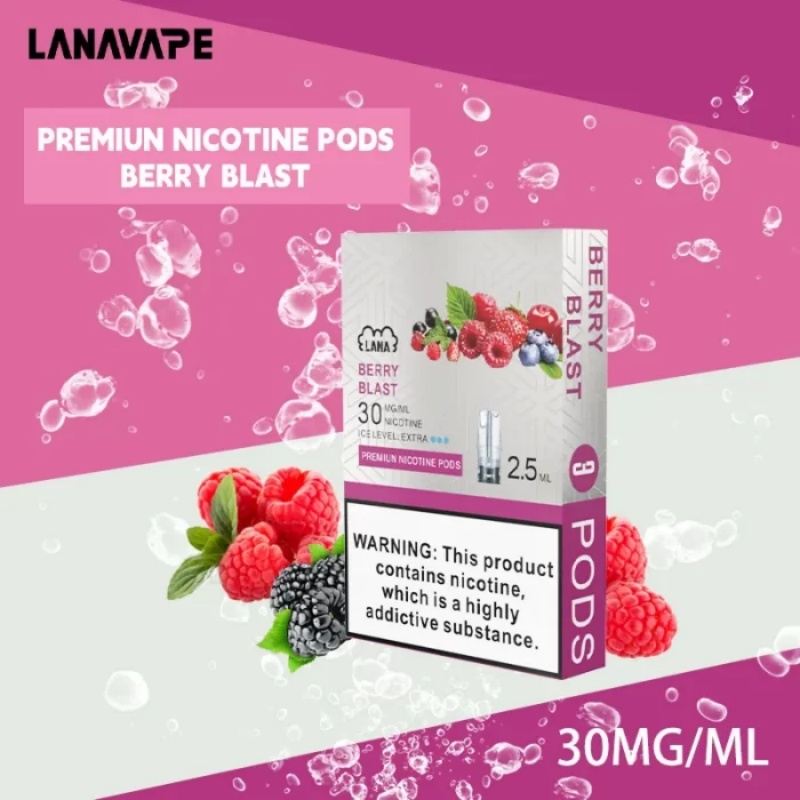 【莓果味】LANA電子煙透明發光煙彈 通用一代relx sp2s 台灣當天出貨