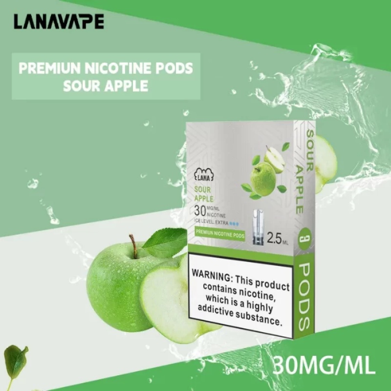 【青蘋果】LANA電子煙透明發光煙彈 通用一代relx sp2s 台灣當天出貨